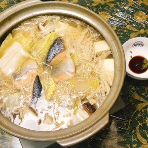 かじきまぐろと野菜の鍋